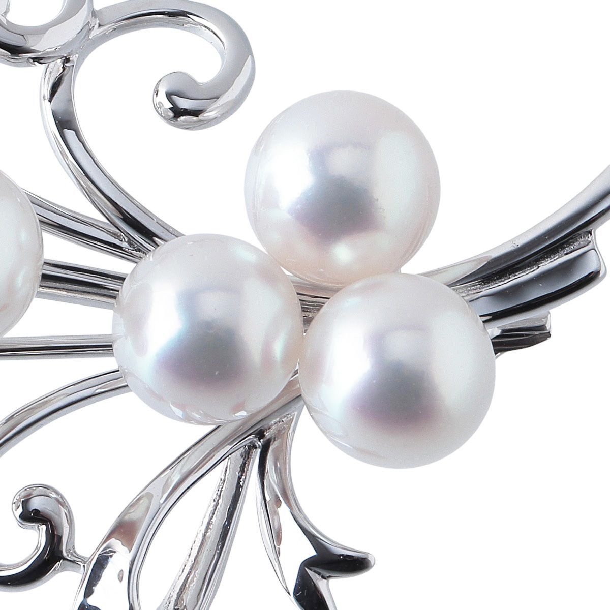 ミキモト パール ブローチ 大珠 アコヤパール7.8mm～8.4mm K18WG 新品