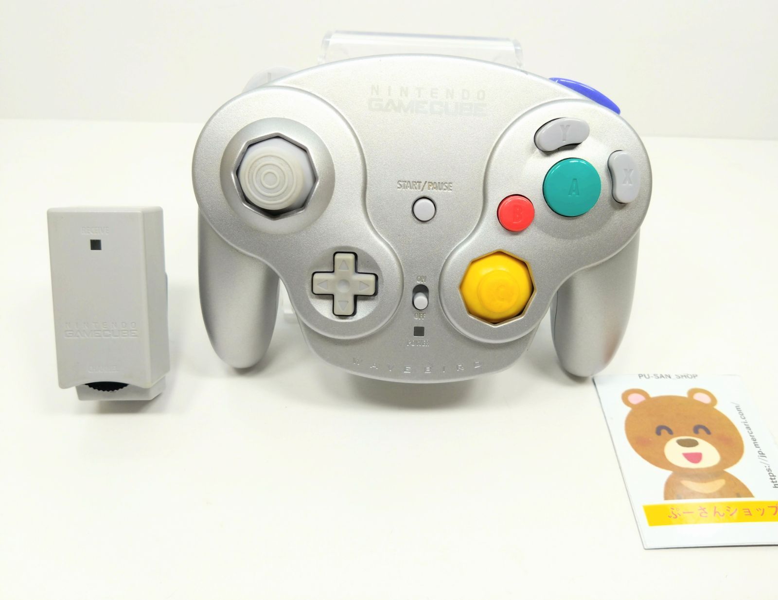 GC ゲームキューブ DOL-004 DOL-005 ウェーブバード シルバー レシーバーセット 動作 済