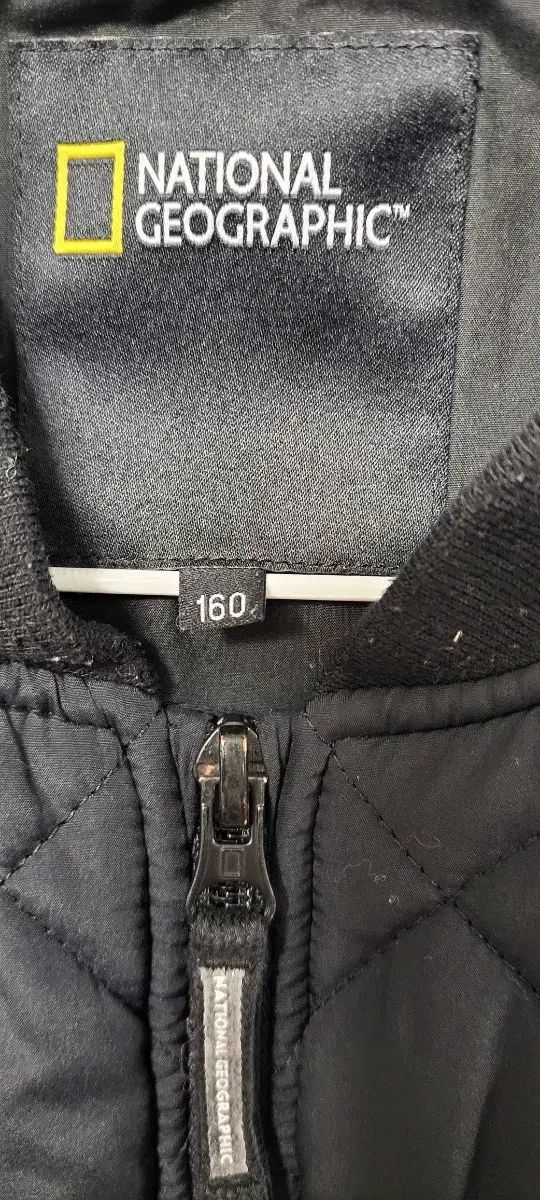 ナショナルジオグラフィック キルティング パイロットジャンパー ブラック 160