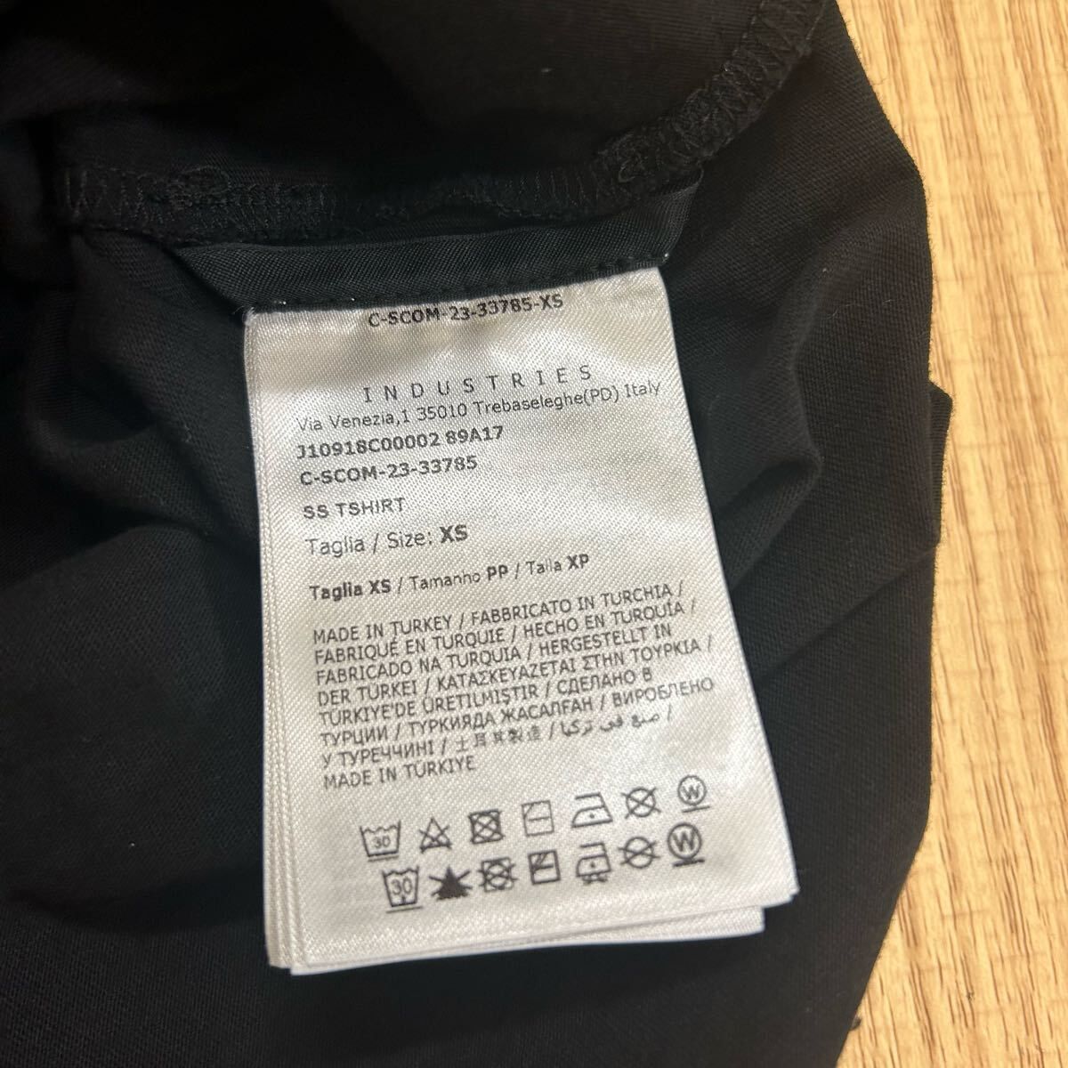 極美品新作】MONCLER モンクレール半袖Tシャツラバーワッペン黒XS