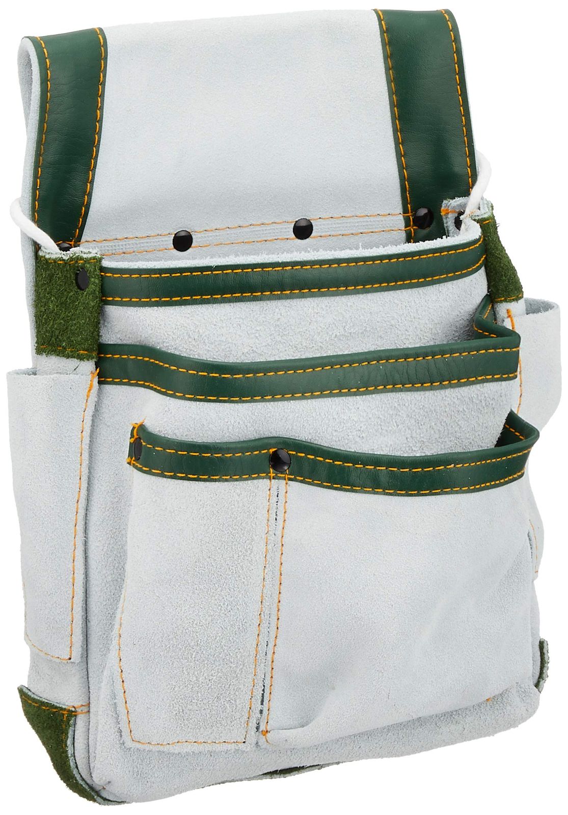 SK 11 エスケー11 皮製マチ付釘袋 摩擦 熱に強い牛床皮 SMK-320 ホワイト