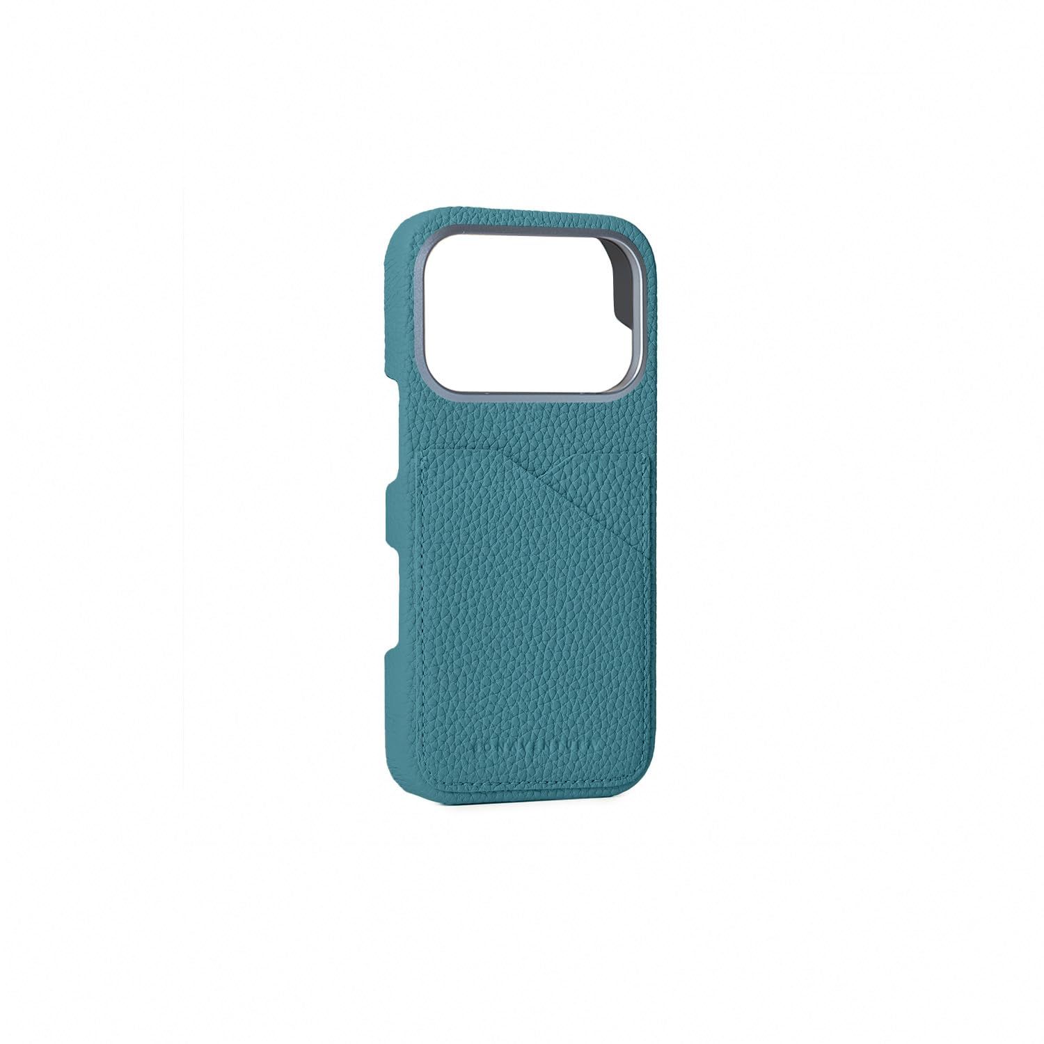 ボナベンチュラ for iPhone 17 Pro バックカバーケース シュリンクレザー ブルーシアン スマホケース ヨーロッパ最 レザー 本革 プレゼント BPCT P BC