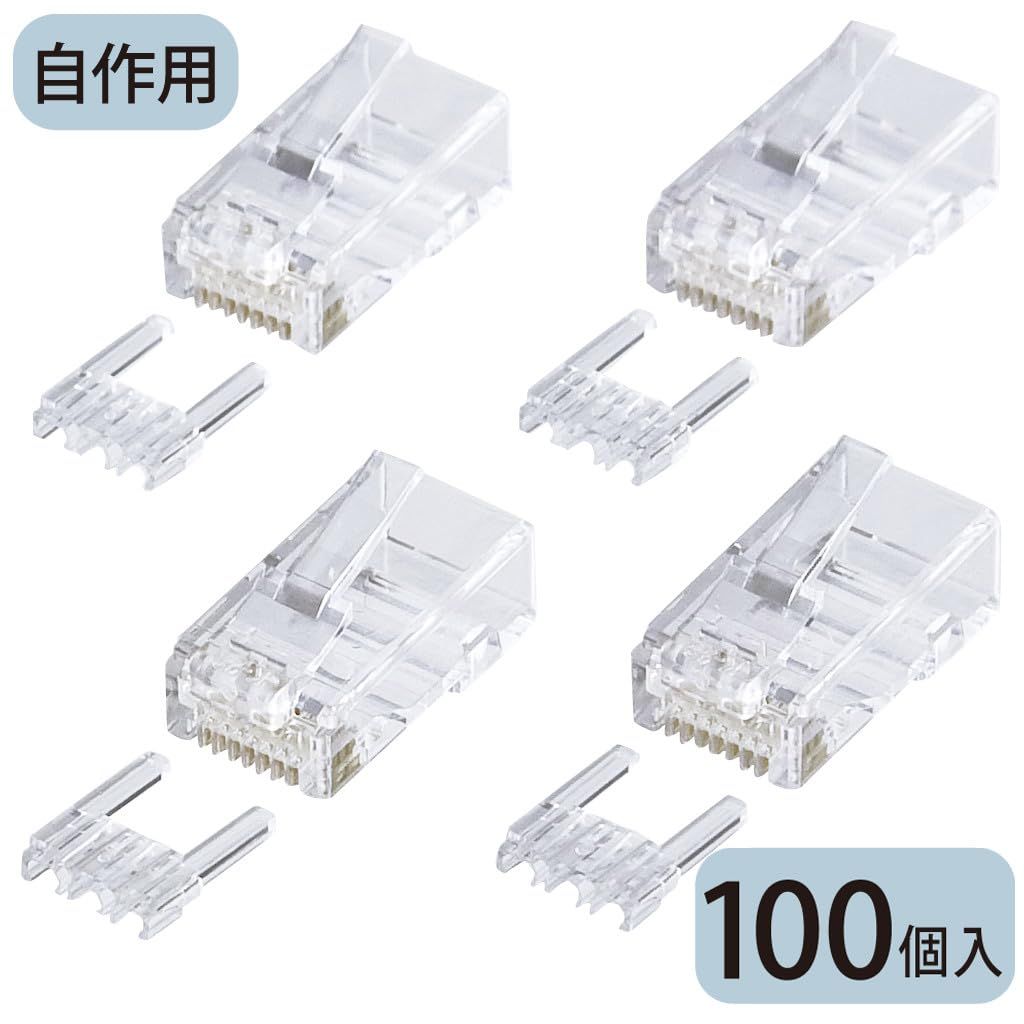 サンワサプライ Sanwa Supply カテゴリ6RJ-45コネクタ 単線用 ADT-6RJ-100