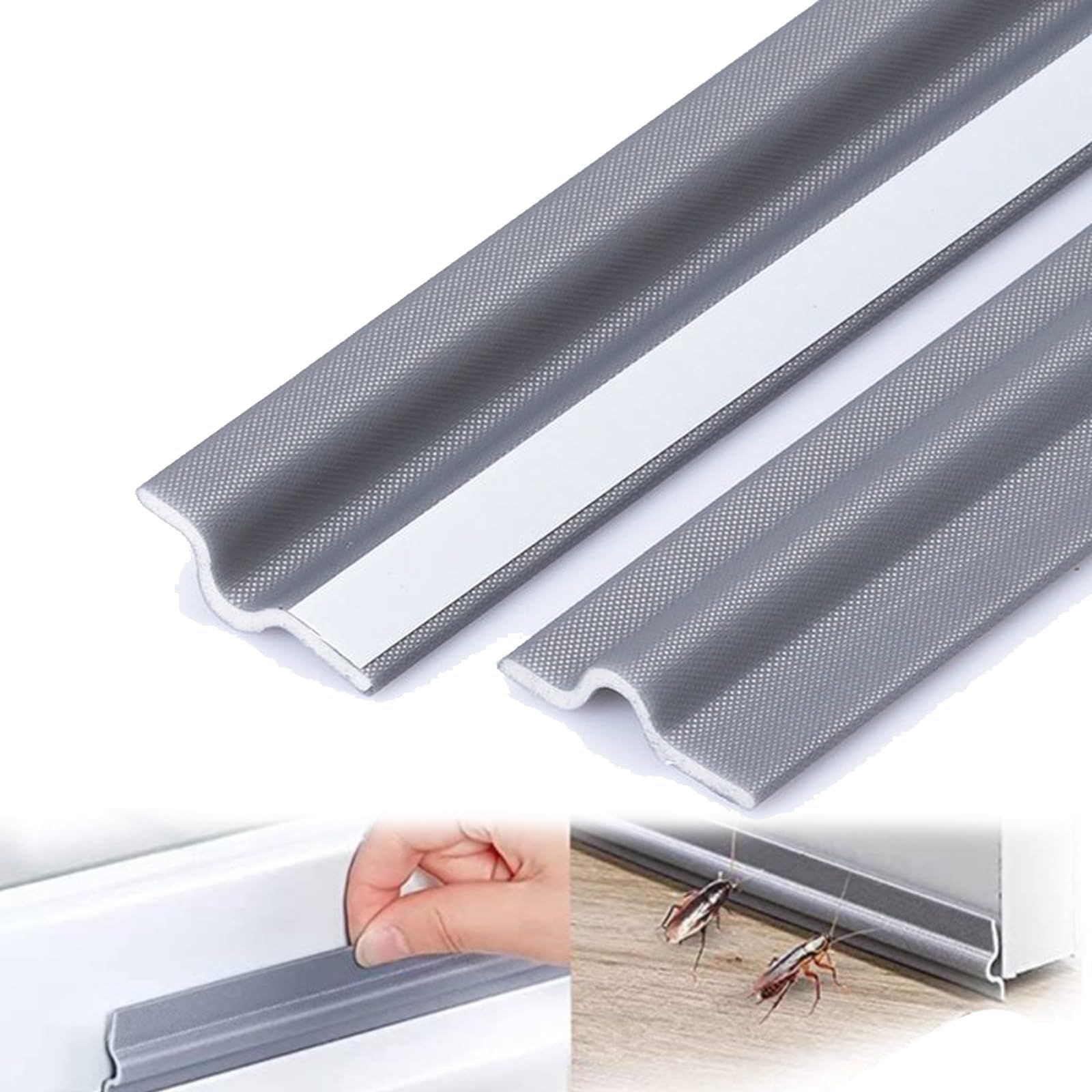 TerraShine 隙間テープ 長10 m 幅30 mm 騒音対策 隙間風防止テープ クッションテープ 防虫 防音 防水 防塵 花粉防止 冷気遮断 すき間風防止 冷暖房効率アップ 強力粘着 取り付け簡単 玄関 引き戸 グレー