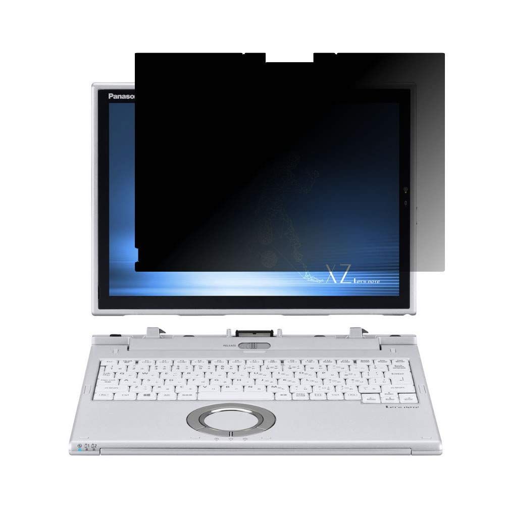 ClearView Panasonic Let snote XZ 6 CF-XZ 2019年夏モデル 12インチ対応 2 wayのぞき見防止 液晶保護フィルム 画面に貼るプライバシー保護タイプ