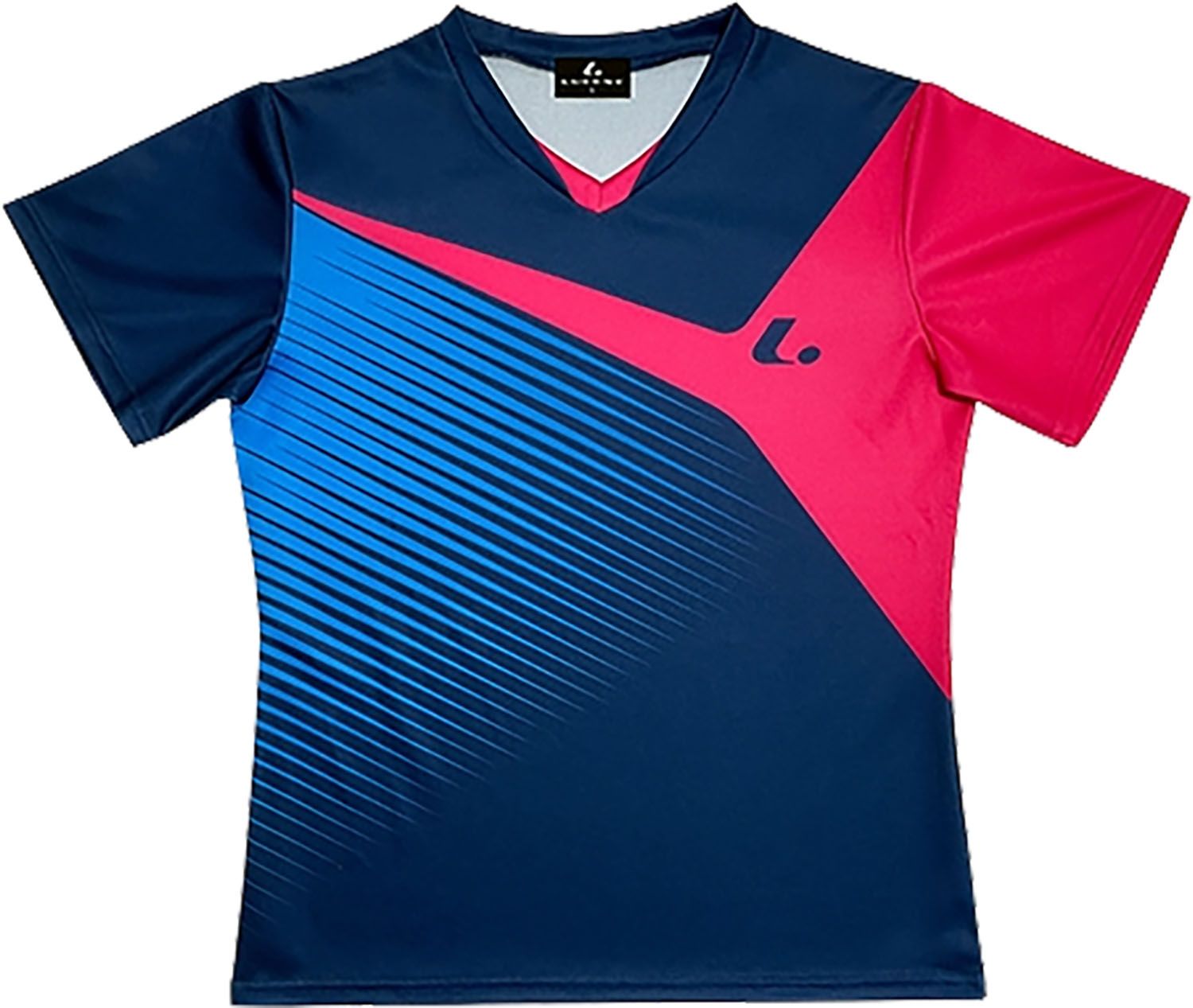  ルーセント LUCENT テニス LADIES ゲームシャツ 襟なし   XLH2526 ネイビー ポロシャツ