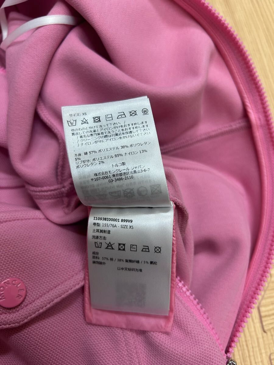 モンクレール 半袖ワンピースドレスピンクXs