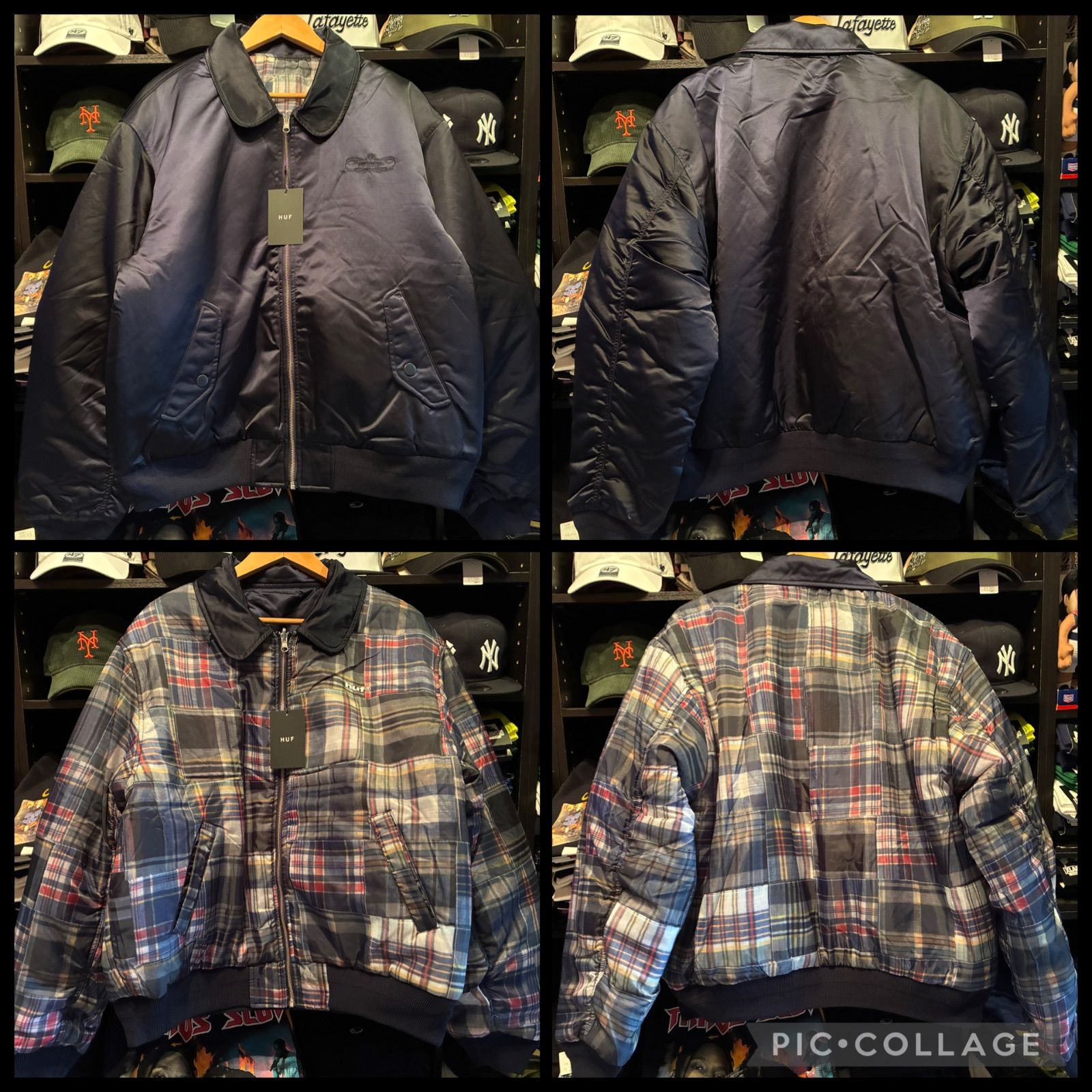 HUF CLOTHIERS REVERSIBLE FLIGHT JACKET Lサイズ - メルカリ