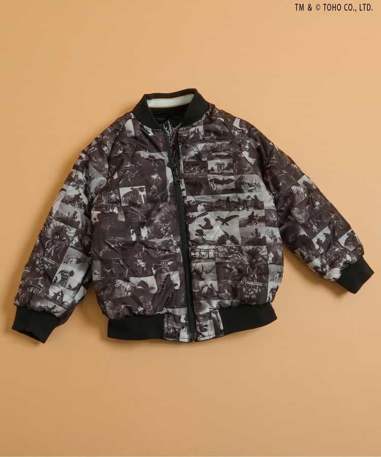 BREEZE ゴジラ蓄光刺繍リバーシブルスカジャン j 502965