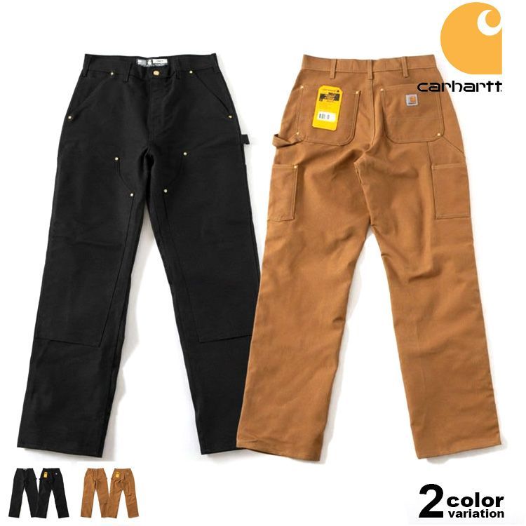 レングス30インチ カーハート Carhartt B 01 ダブルニー ペインターパンツ ワークパンツ ダック生地 ルーズフィット メンズ 綿 12オンス USAモデル