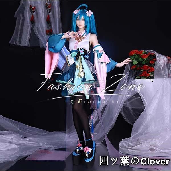 陰陽師 初音ミク 風覚醒前コスプレ衣装ウィッグ靴 cosplay 演出服変装B 251107