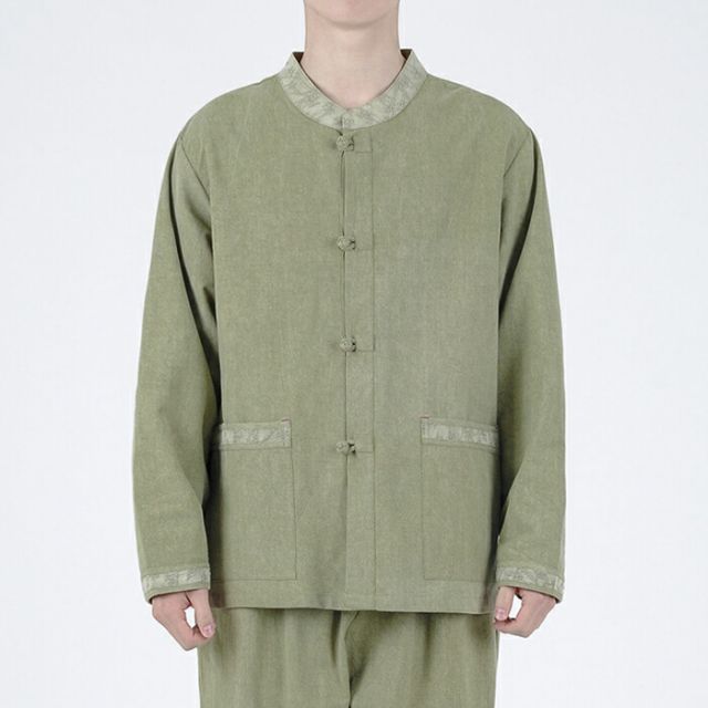 韓国チョゴリ 韓服 BTS JUNG KOOK V 着用 男女兼用カーキー o krc 24003 khaki s 私服 着ている K POP カーキ カーキグリーン 韓国 ダンス 衣装 セットアップ