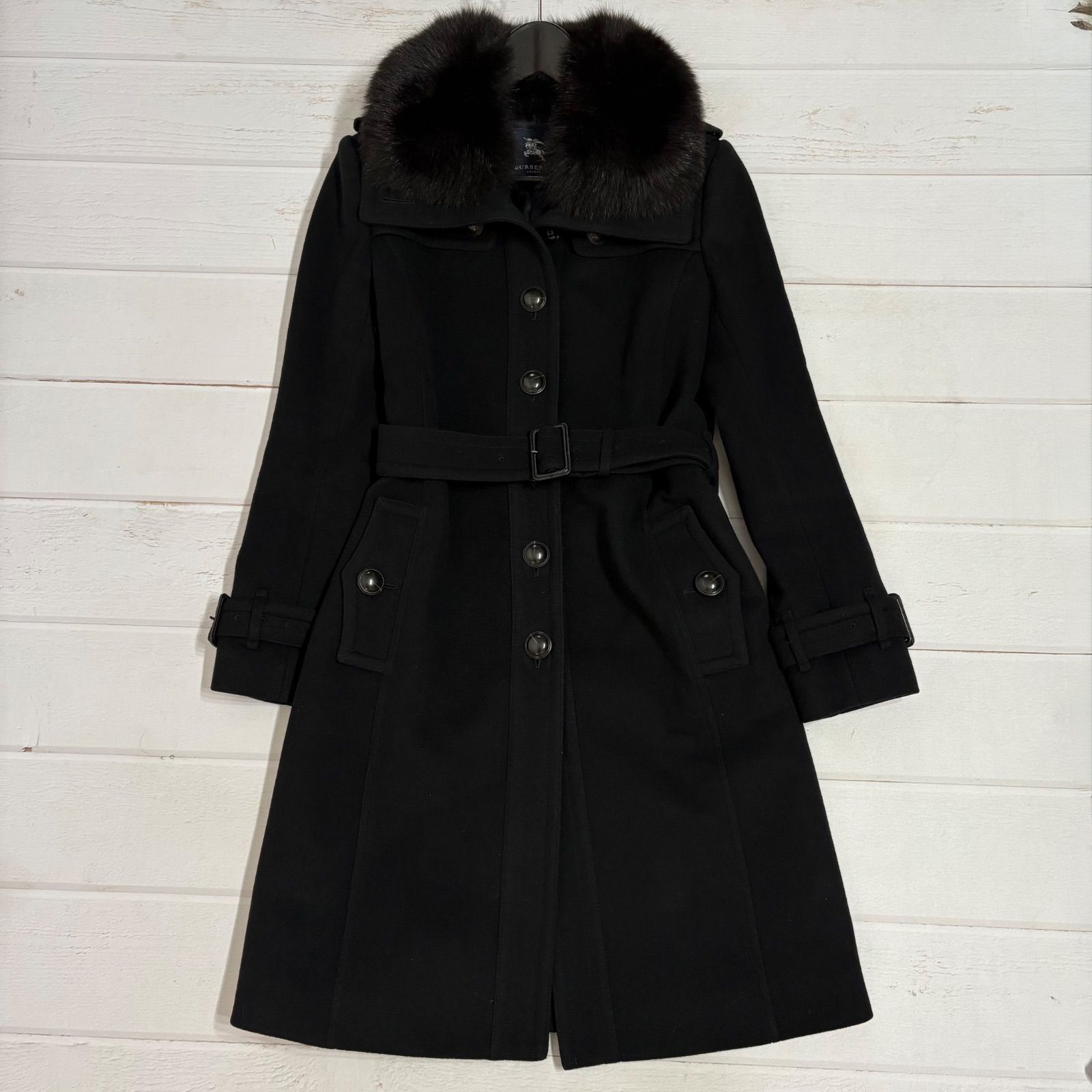 美品✨バーバリー ロンドン BURBERRY LONDON カシミヤ ロングコート