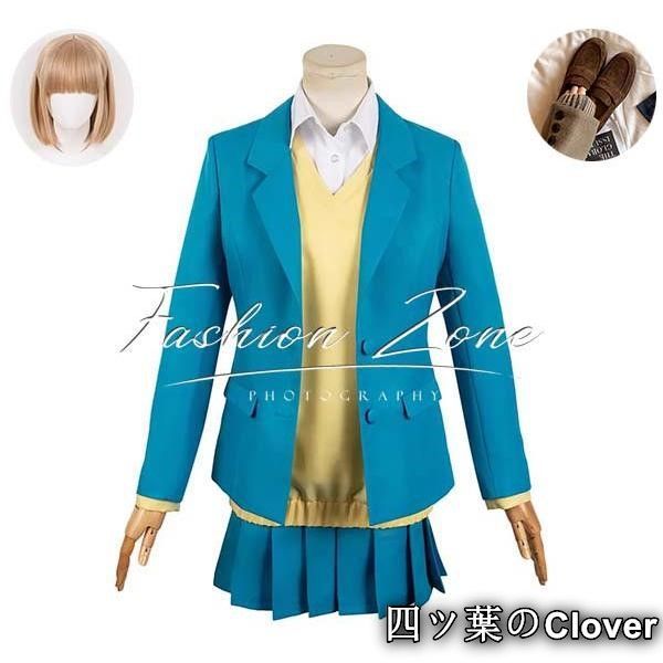 アオのハコ 風 鹿野千夏制服コスプレ衣装ウィッグ靴cosplay 演出服変装B 251107