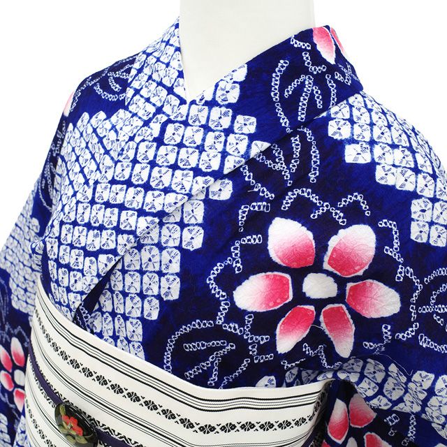 新古品】 夏物 本場有松鳴海絞り 浴衣 未使用 有松 ゆかた 絞り 木綿