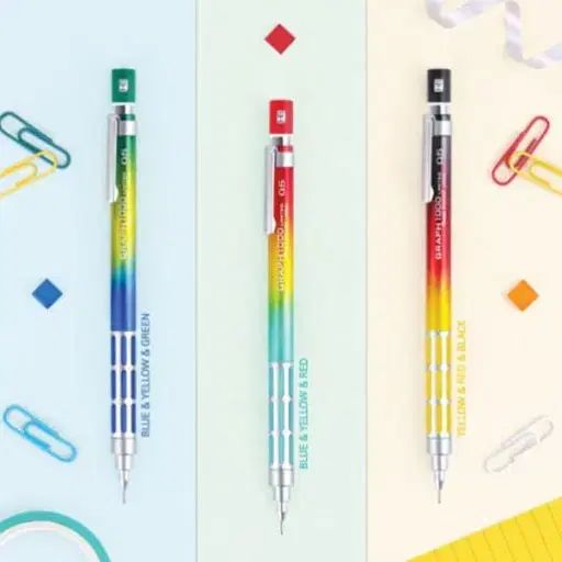 ぺんてる 그래프1000 リミテッド9 レッドイェローブルー