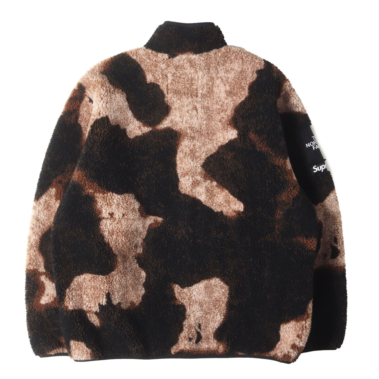 Supreme シュプリーム ジャケット ブラック 黒 サイズ XL 21AW THE NORTH FACE ブリーチド デニム フリース ジャケット Bleached Denim Fleece Jacket コラボ メンズ