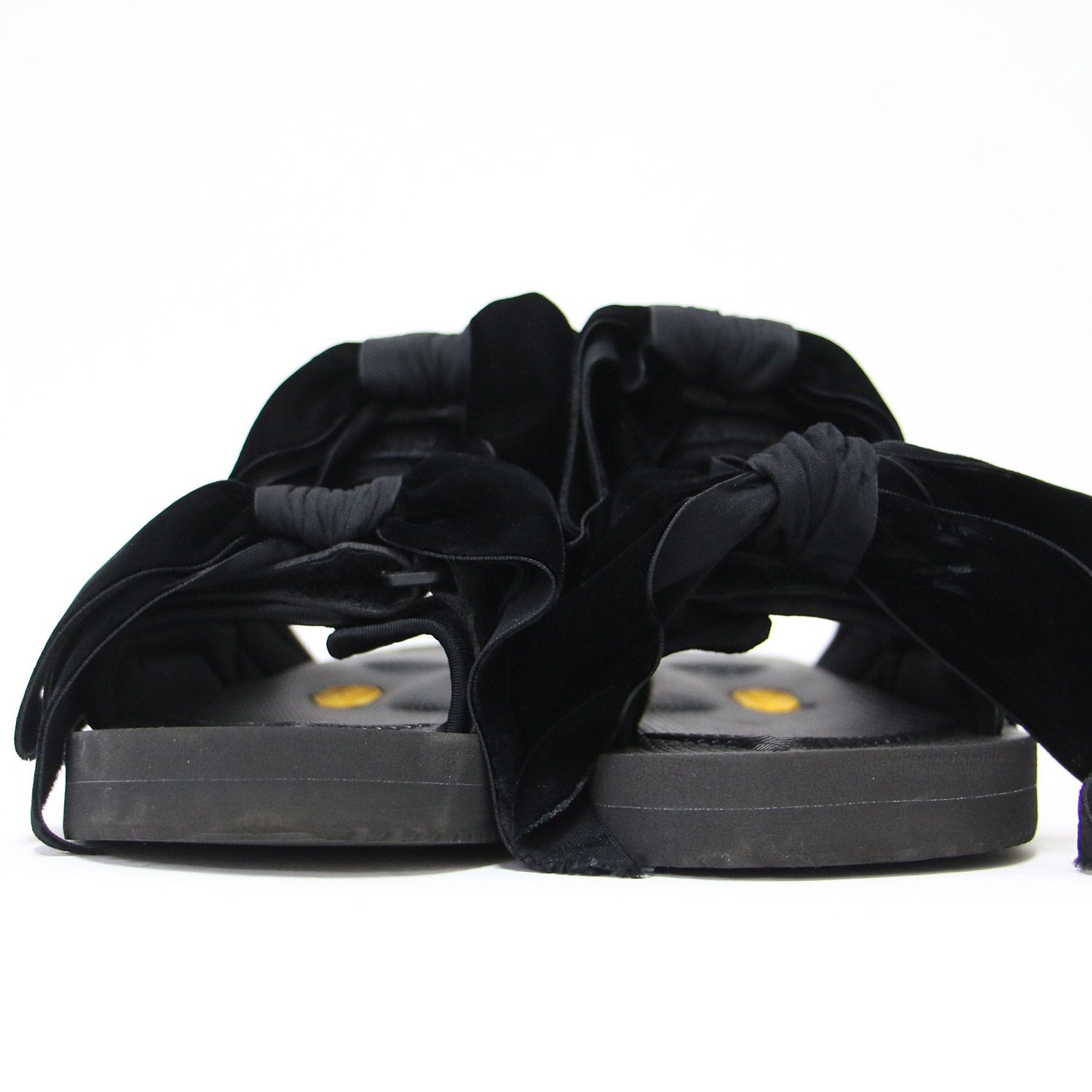  CECILIE BAHNSEN セシリーバンセン SUICOKE ブラック 黒 サイズ US 5 23.0 cm ベロアリボン スポーツサンダル フラットシーズ ベルクロ ストラップ マジックテープ レディース サンダル サンダル ミュール