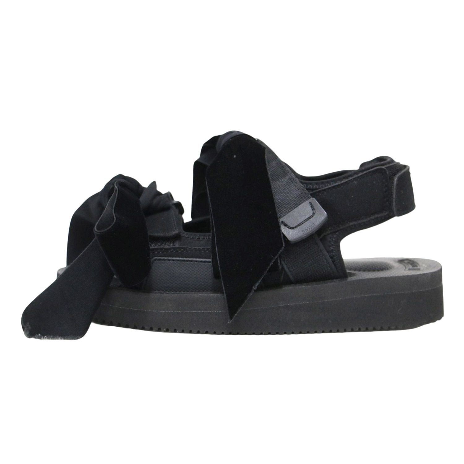 CECILIE BAHNSEN セシリーバンセン SUICOKE ブラック 黒 サイズ US 5 23.0 cm ベロアリボン スポーツサンダル フラットシーズ ベルクロ ストラップ マジックテープ レディース