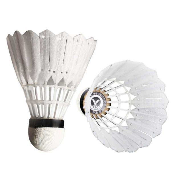 同じ ２点セット ビクター VICTOR カーボンシャトルプロ 1ダース 12球 x 1本 NCSPRO 耐久性能 新時代合成シャトル 温度表示番号3