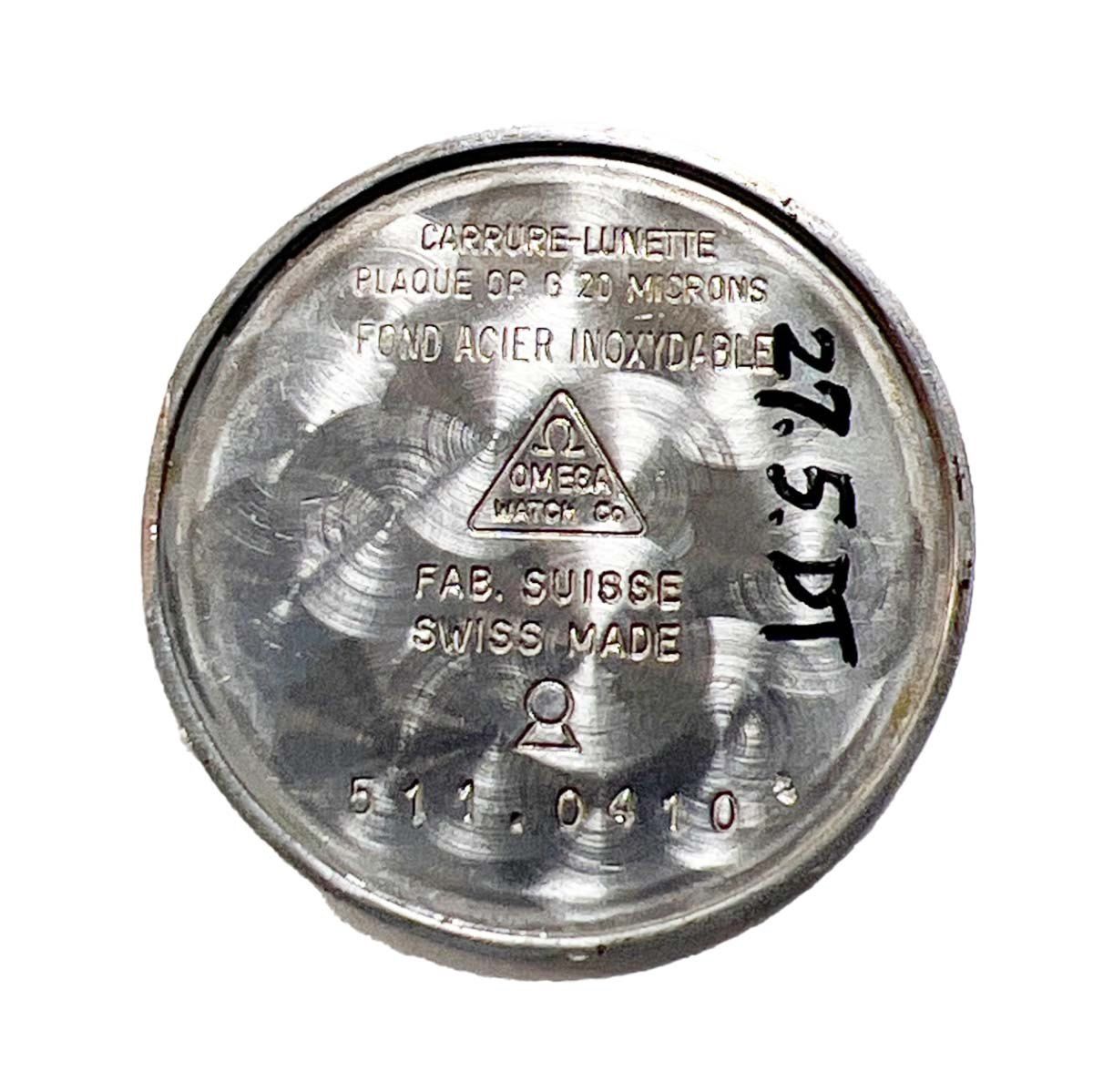 ゴールド色文字盤