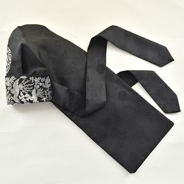 男の子刺繍ポッコン・銀箔黒pokkon-11-s【ギフト】【御百日祝】【誕生祝】