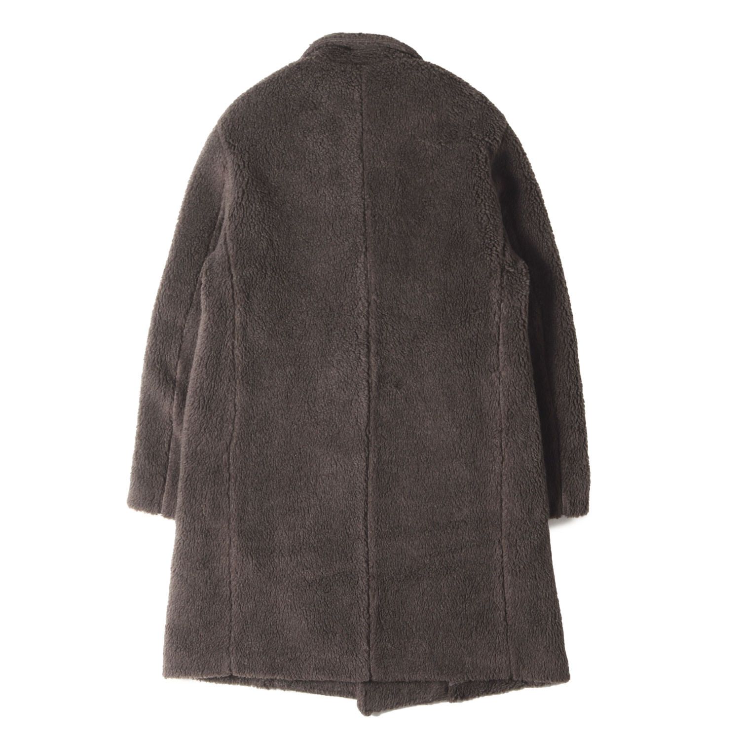 NAISSANCE ネサーンス コート チャコールブラウン サイズ M フリースボア チェスターコート アウター ジャケット 上着 メンズ