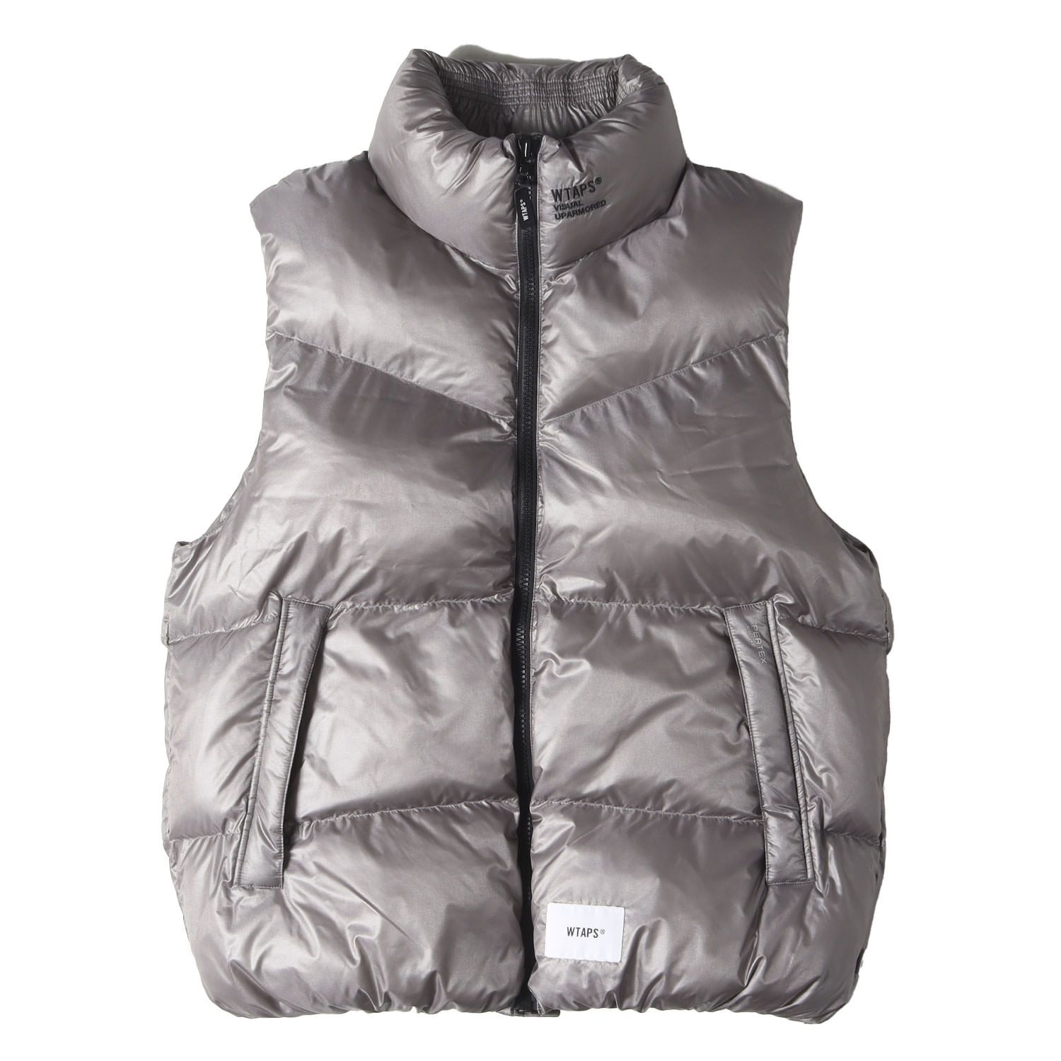 WTAPS ダブルタップス ベスト グレー サイズ XL 24AW ナイロンタフタ フルジップ 中綿ベスト GMERA VEST NYLON. TAFFETA. PERTEX アウター ジャケット ブルゾン 上着 メンズ