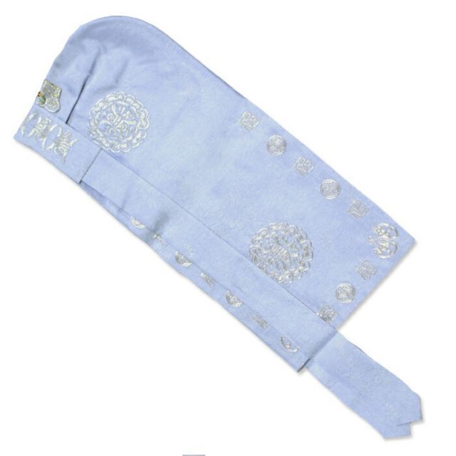 男の子水色手刺繍ポッコン pokkon 7 s ギフト 御百日祝 誕生祝