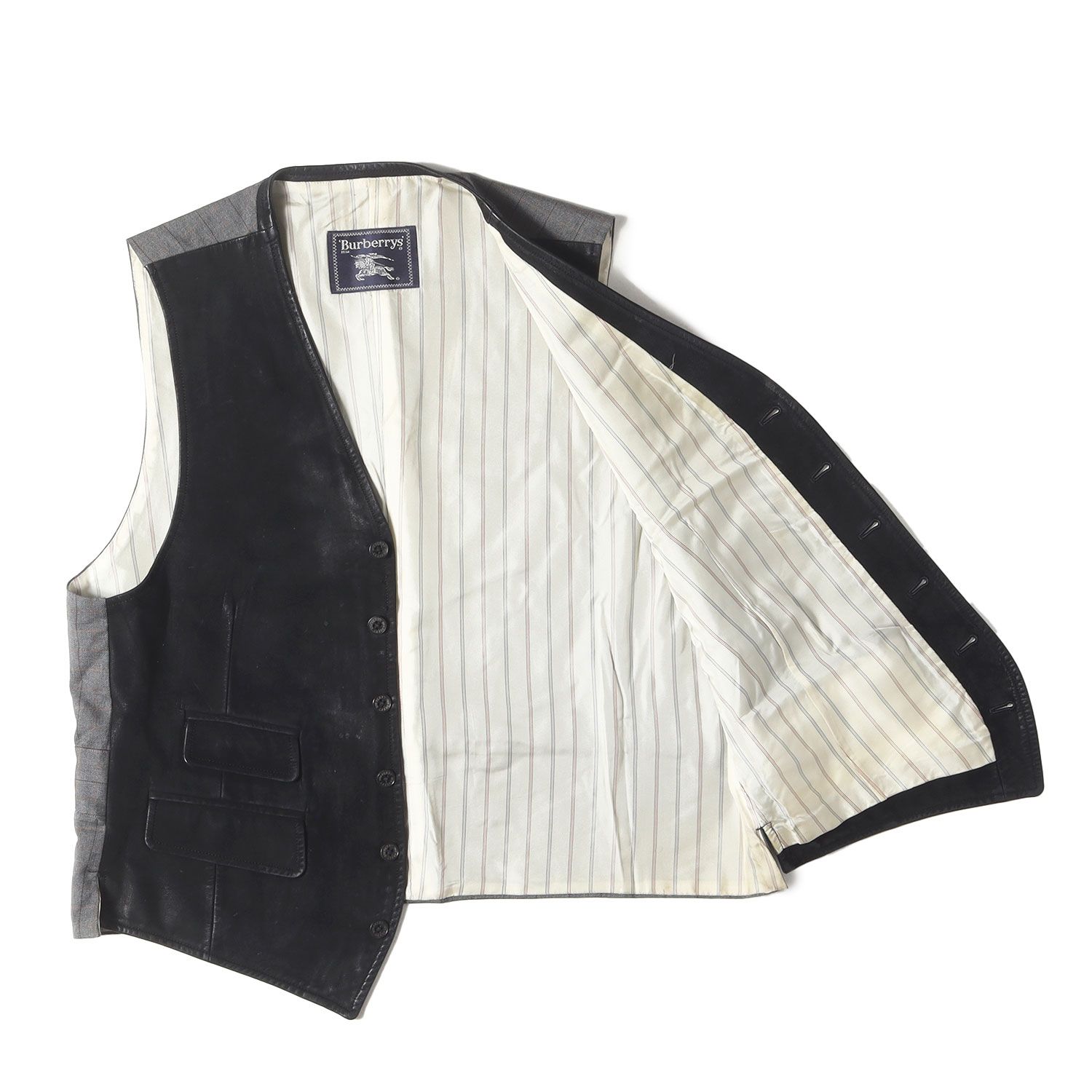 Burberry's バーバリーズ ニットベスト サイズ:M ネイビー ウール