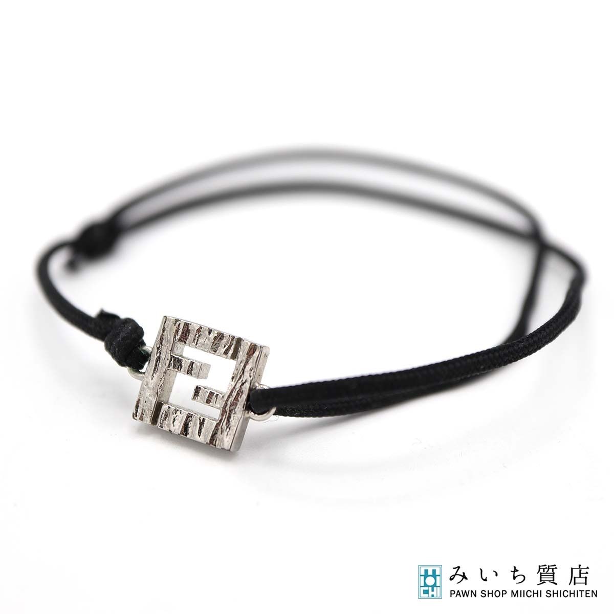 FENDI フェンディ コード ブレス IT3723 FFロゴ ブレスレット 約2.0g 25k986-4