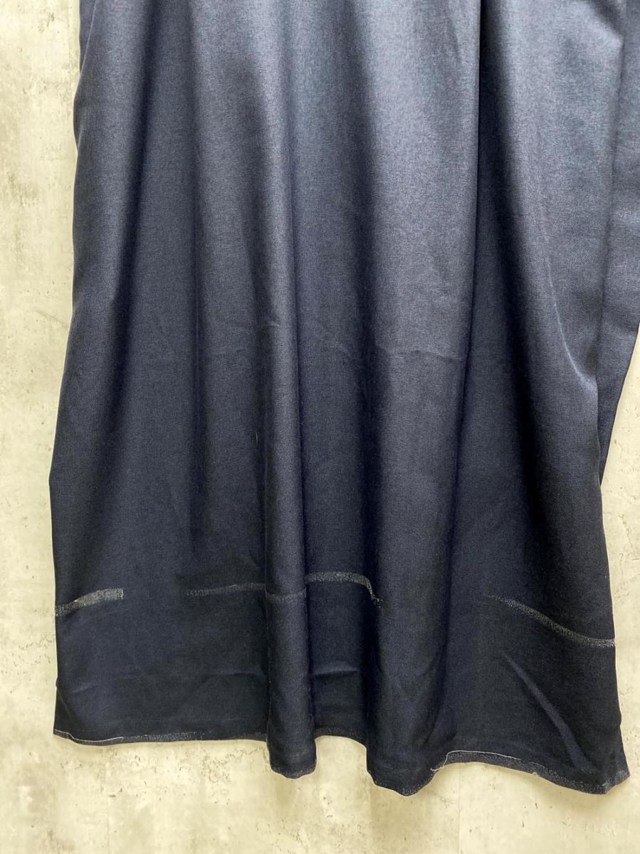 お上品な quaranciel カランシエル シップス リネン ライク スキッパー シャツ ワンピース＆パンツ セットアップ sizeF ネイビー レディース 限定販売