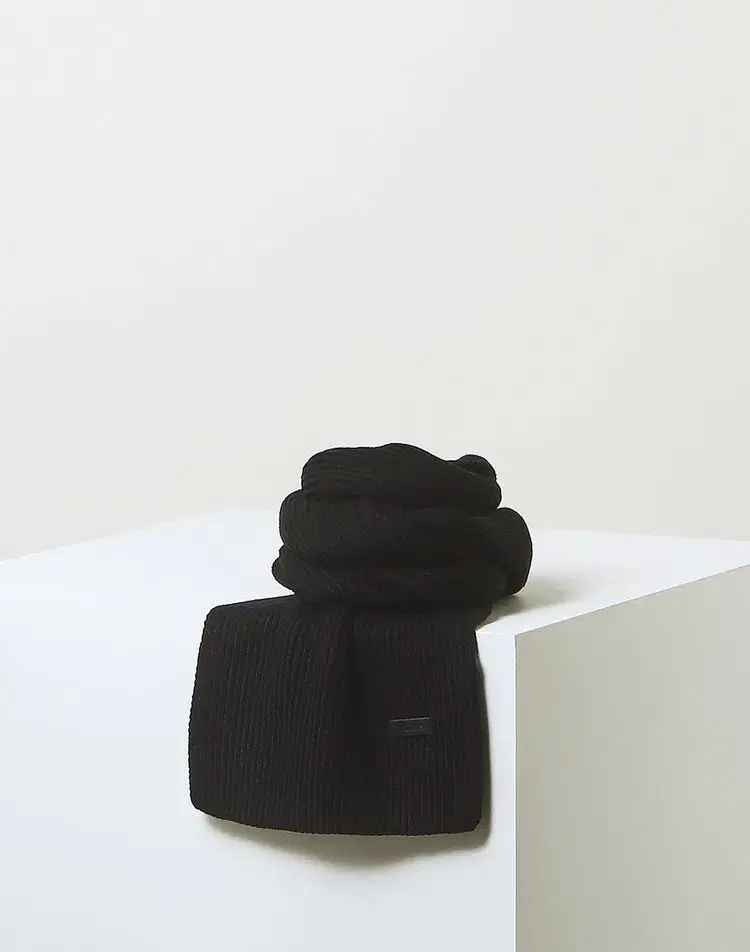 HAZZYS へジス マフラー ビーニー 手袋 3種 セット ブラック