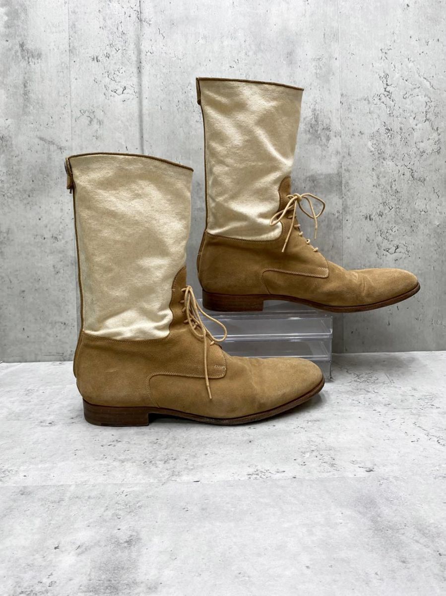  ALBERTO アルベルトファシアーニ イタリア製 ブーツ size 41 26.0 cm相当 ベージュ メンズ ワークブーツ ブーツ 革靴