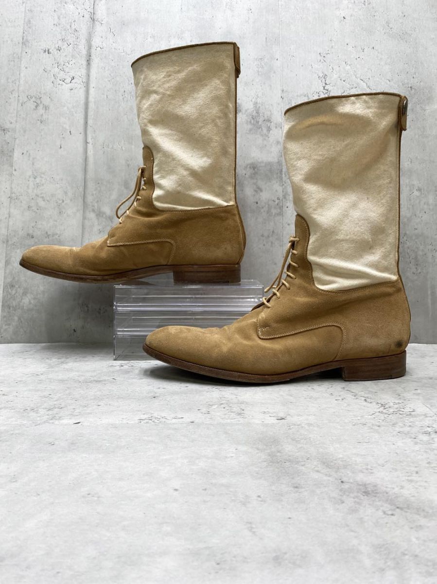 ALBERTO FASCIANI アルベルトファシアーニ イタリア製 ブーツ size41 26.0cm相当 ベージュ メンズ