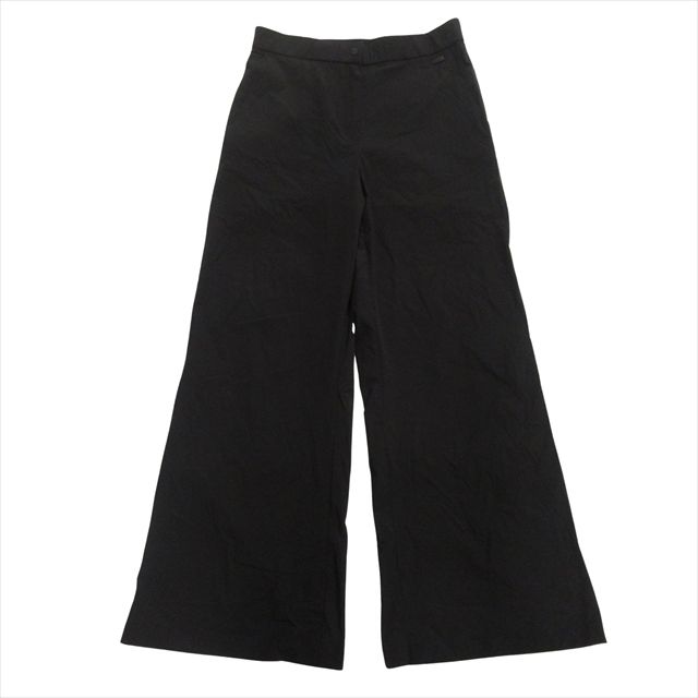 ヘルノ ラミナー HERNO Laminar ナイロン イージー フ パンツ スラックス ロゴ 44 黒 ブラック レディース