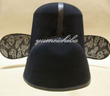 帽子 メンズ 韓国 新郎 黒 沙帽 サモ 帽子 種類 大きめ フリーサイズ 結婚式 婚礼 小物 ブライダル 用品 ベルベット samo-1-s ギフト