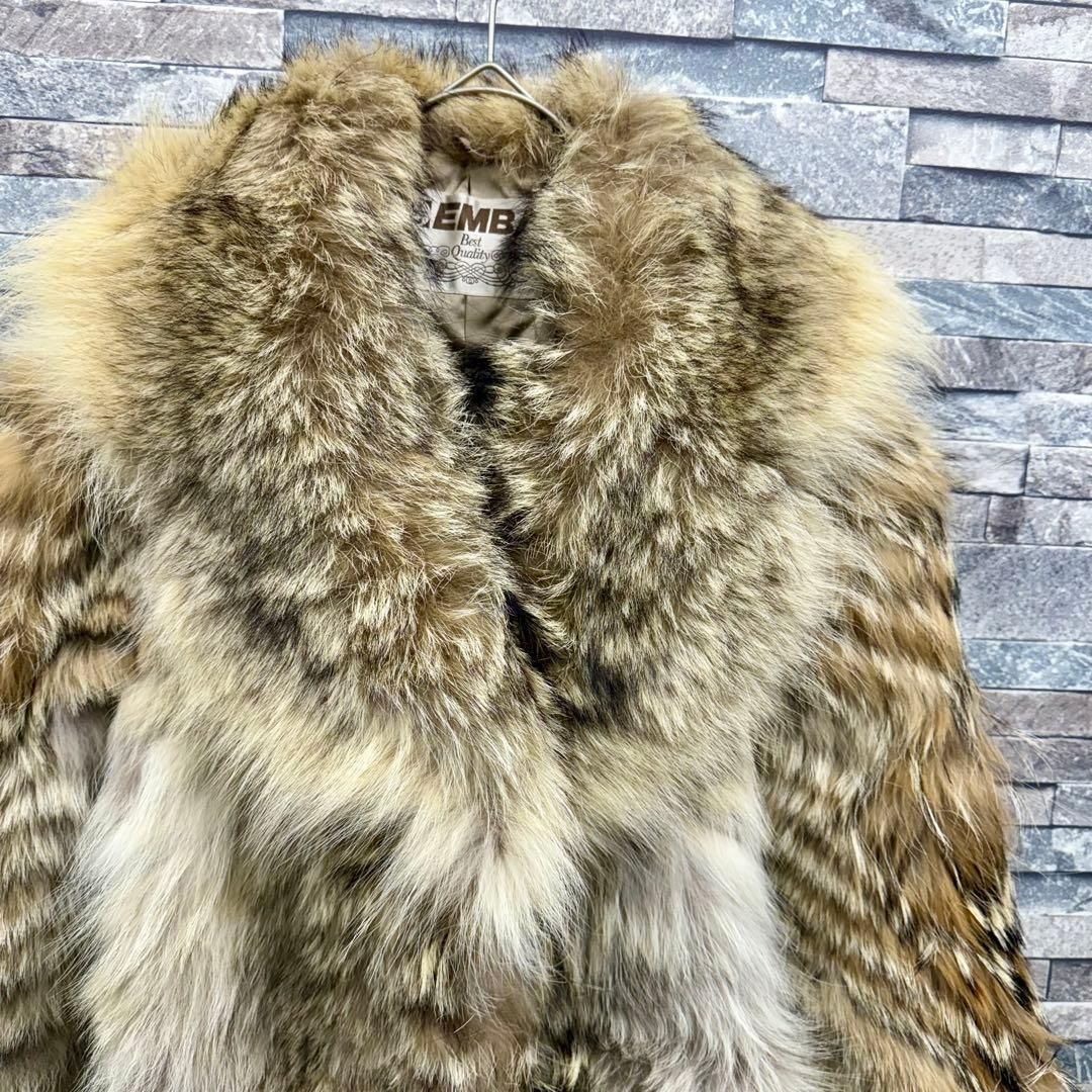 emba エンバ リアルファーコート 毛皮コヨーテジャケット FURアウター