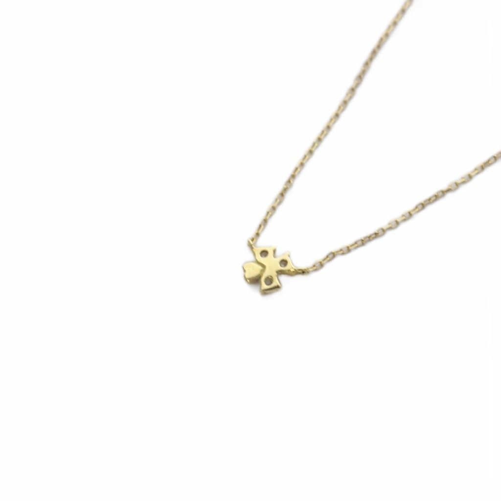 アーカー AHKAH クローバーディアリー ネックレス K18YG イエロー