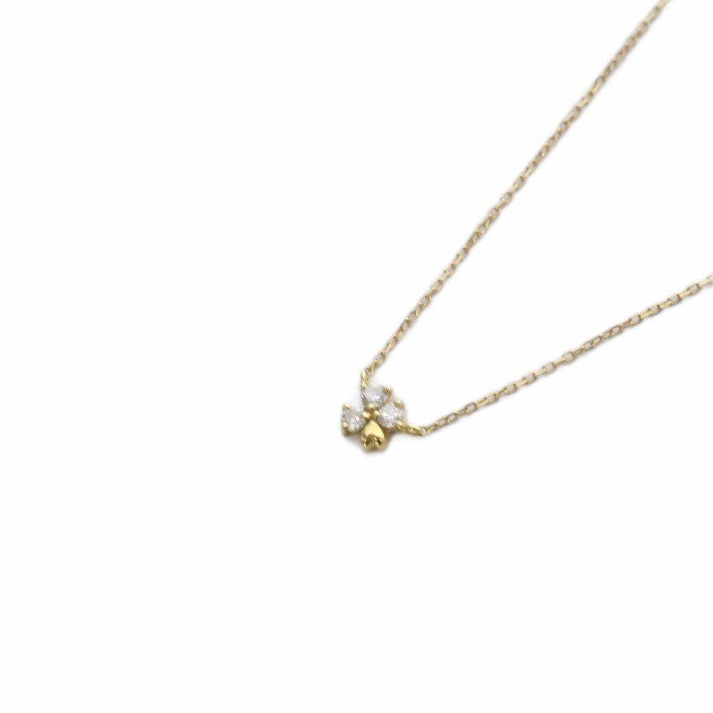 AHKAH クローバーディアリー ネックレス アーカー K18 イエローゴールド アーカー AHKAH クローバーディアリー ネックレス K18YG イエロー