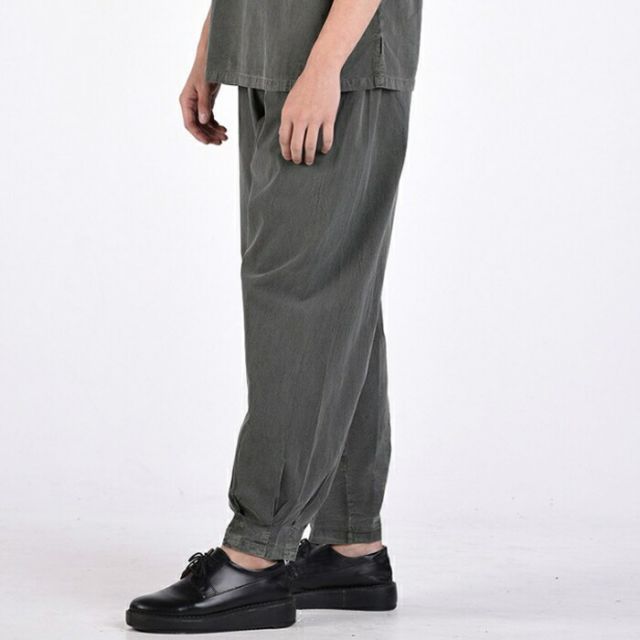  センファルチョゴリ ユニフォーム 男性用 半袖上下ライトグレー senfalcho-sm 57-5-s 綿シャツ メンズ 半袖 長ズボン セットアップ 部屋着 その他 浴衣