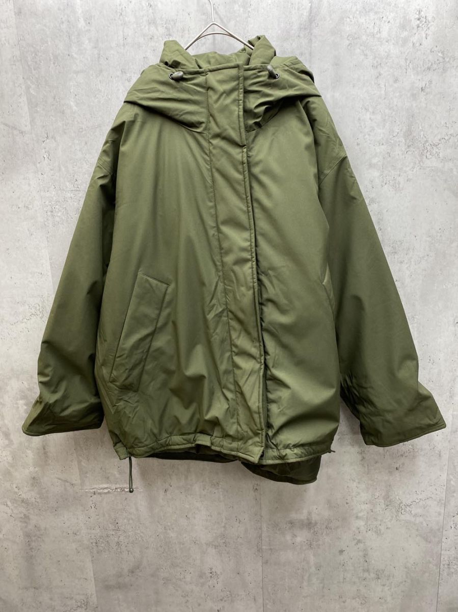 Spick - Span スピック＆スパン撥水フーデッドダウンハーフコート size34 カーキ レディース