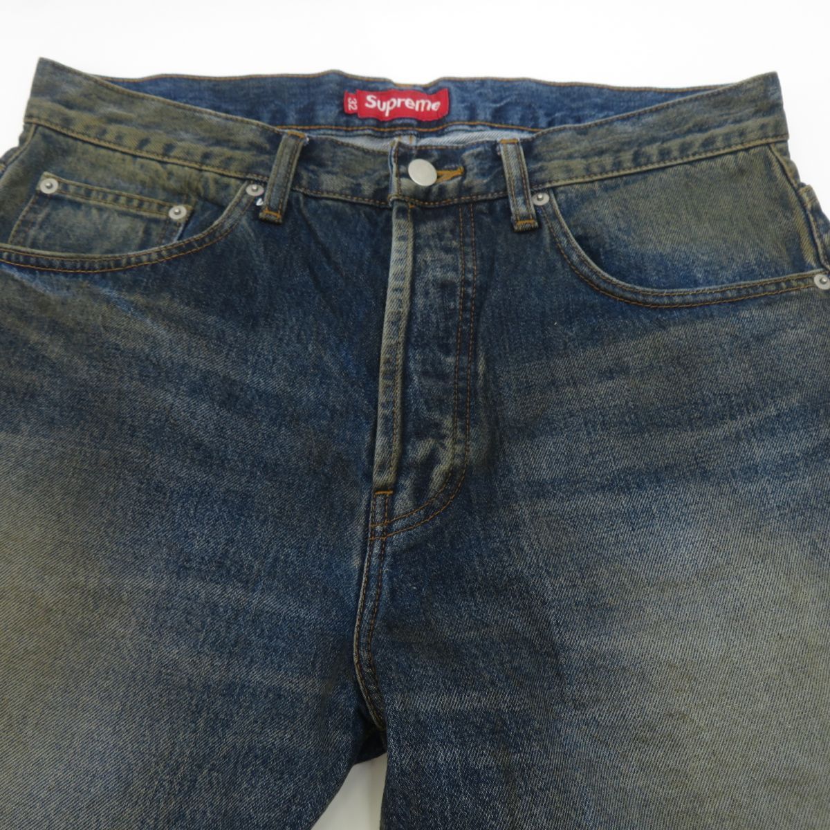 Supreme シュプリーム Distressed Loose Fit Selvedge Jean ルーズ