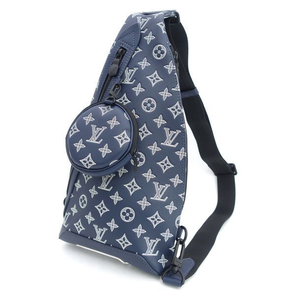 LOUIS VUITTON ルイヴィトン デュオ スリングバッグ ワンショルダー モノグラムシャドウ ネイビー M24751 バッグ バック BAG 鞄 カバン ブランド