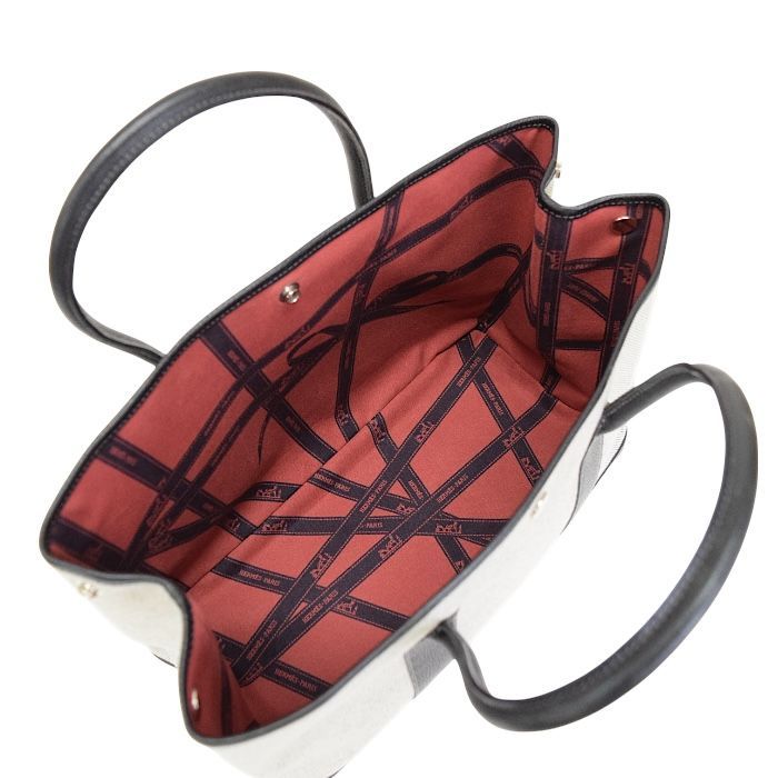 エルメス HERMES ガーデンパーティ PM 36 トワルアッシュ (キャンバス