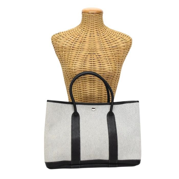 エルメス HERMES ガーデンパーティ PM 36 トワルアッシュ (キャンバス