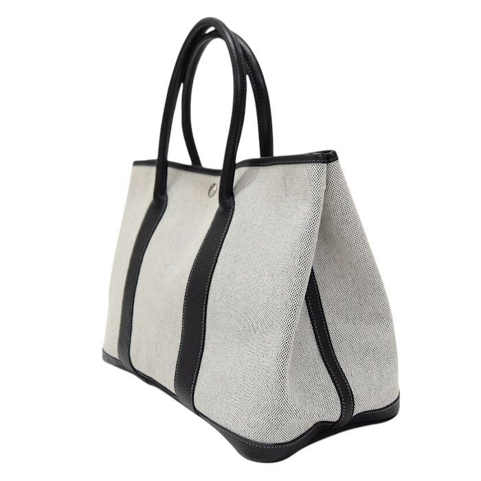 エルメス HERMES ガーデンパーティ PM 36 トワルアッシュ (キャンバス