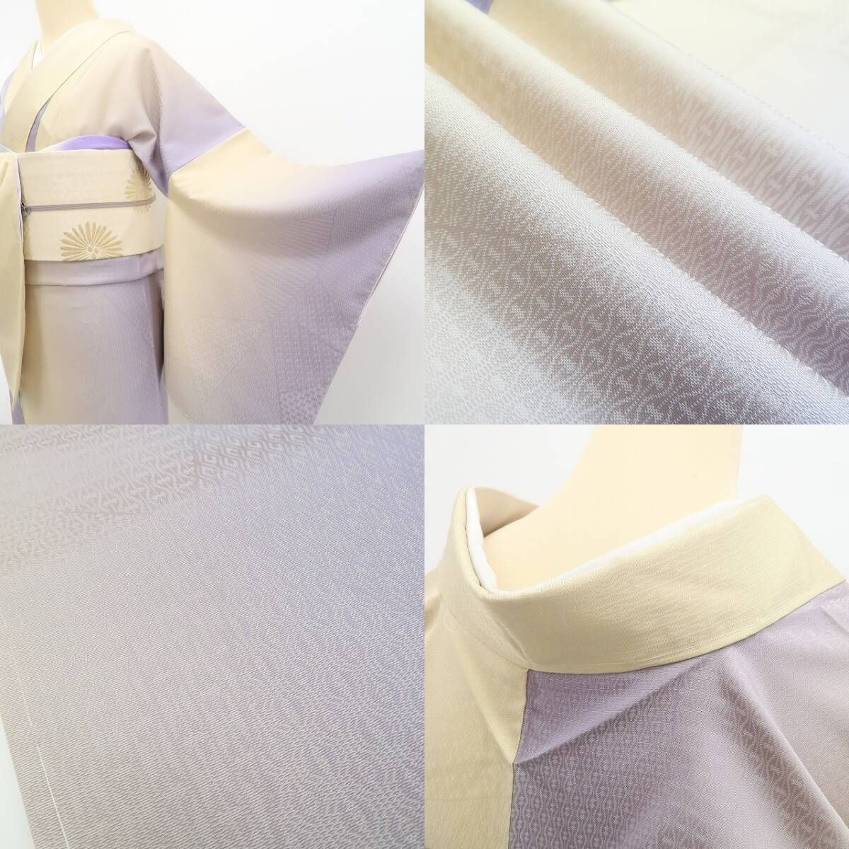 ❁tomihisa❁新品 縦暈し 着物 正絹“麗を湛えて貴女が綴る創作お召の