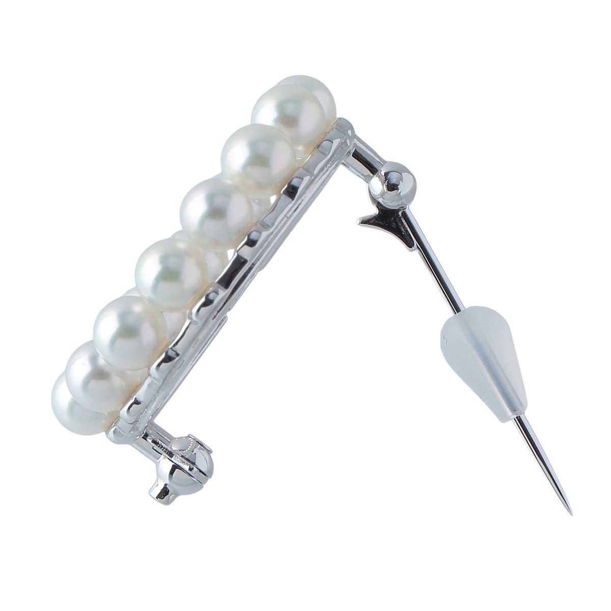 ミキモト パール サークル ブローチ アコヤパール4.4mm シルバー