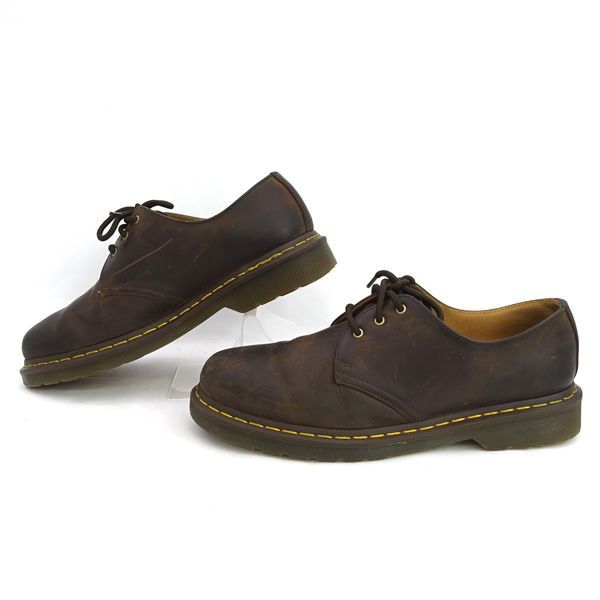 Dr.Martens ドクターマーチン 3ホールシューズ 1461 レザー ブラウン UK9 11838201 メンズ MEN 男性 ボーイズ 紳士 靴 クツ シューズ SHOES メンズファッション